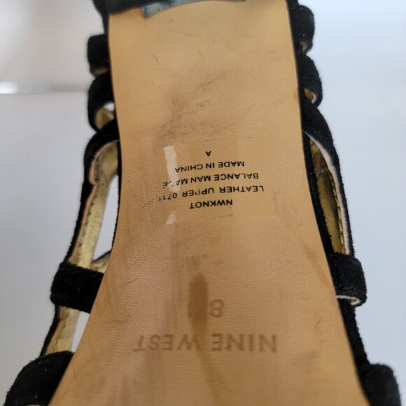 Nine West Platform Stiletto Heel – black suede 8M. - Picture 10 of 10